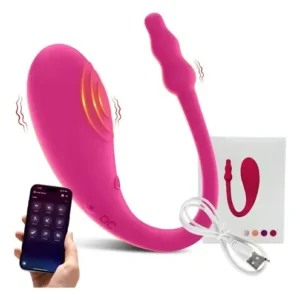 Huevo Vibrador Inalámbrico App Larga Distancia Recargable Fucsia